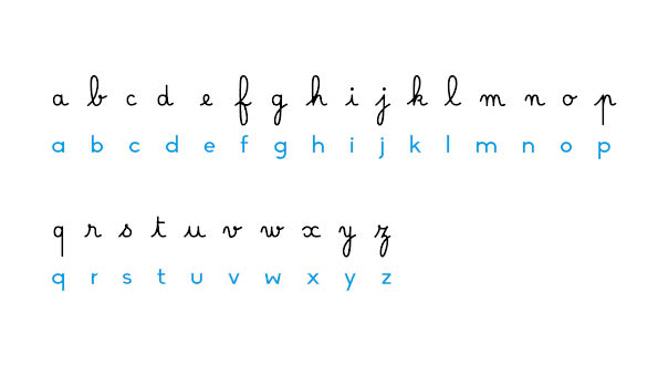 écriture scripte VS écriture cursive - Dysgraphie
